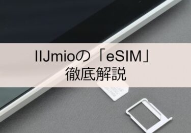 【2022年】iPhoneでIIJmioの「eSIM」を1年使用してみた評価